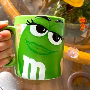 Green M&M Mug (LARGE)